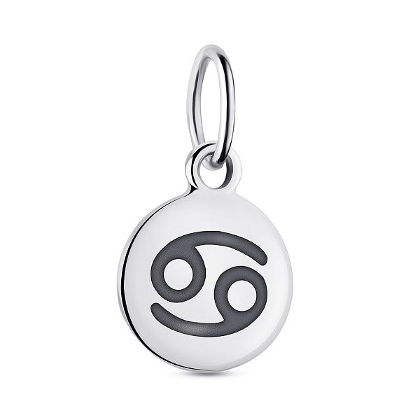 Серебряный кулон Рак без камней (арт. 7503/690ркпп) – изображение 1