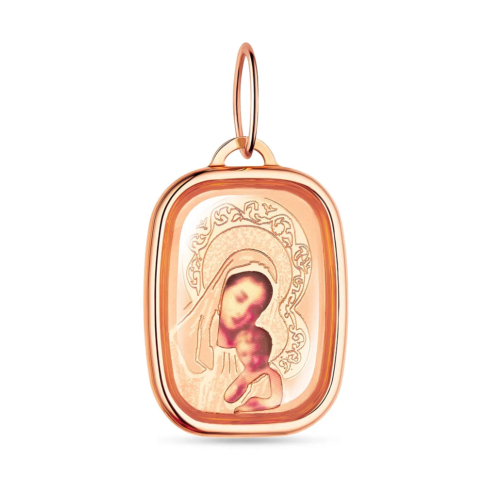 Золотая ладанка «Дева Мария с младенцем» (арт. 420906)
