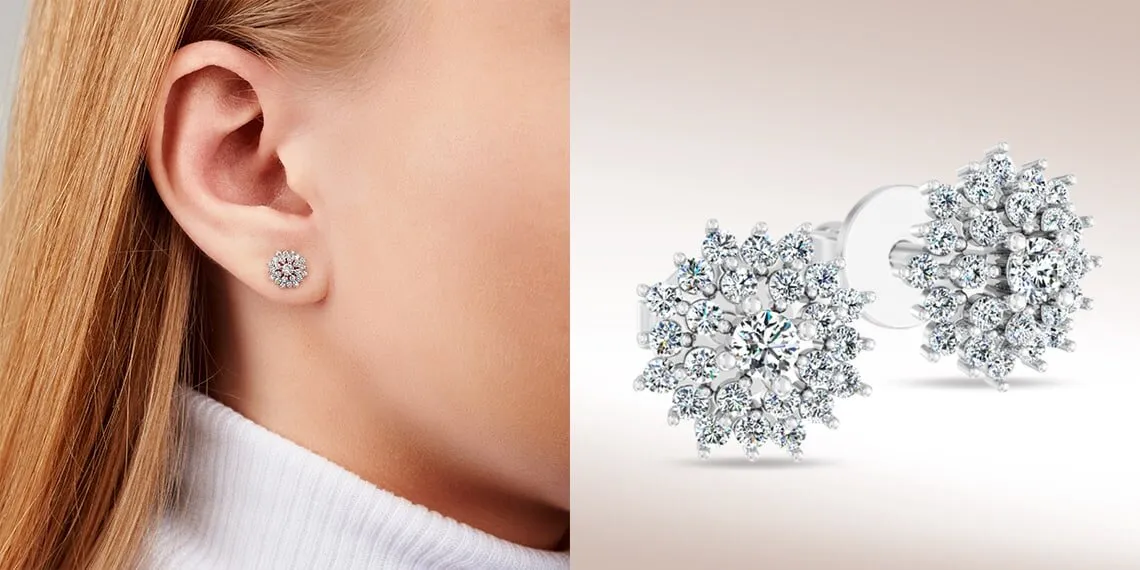 Гармоничный тандем элегантности и практичности: пусеты с бриллиантами — лучший подарок для женщины 2