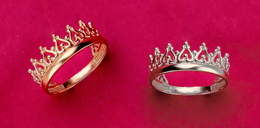 золотые кольца короны