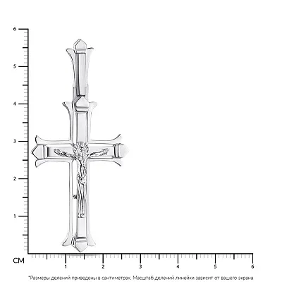 Православный серебряный крестик  (арт. 7504/2-0114.0.2)