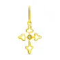 Крестик из желтого золота с фианитом (арт. 440455ж)
