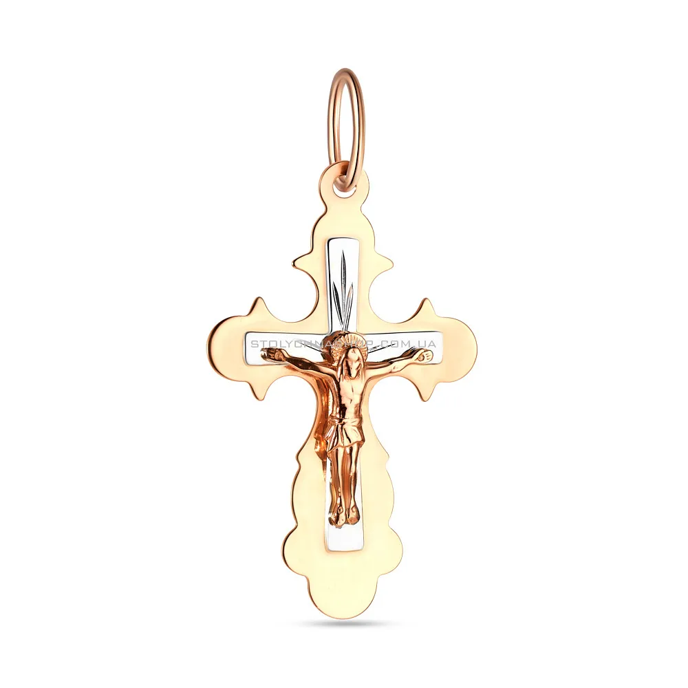 Золотой крестик с распятием  (арт. 522700)