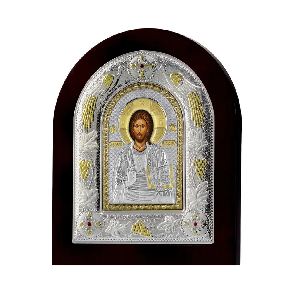 Серебряная икона "Христос Спаситель" (220х180 мм) (арт. MA/E3107BX)