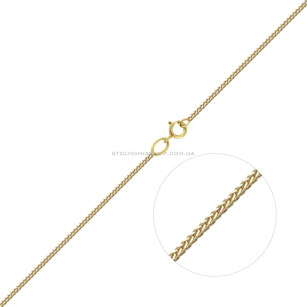 Золотий ланцюжок плетіння Спіга з родіюванням (арт. ц303502жр)