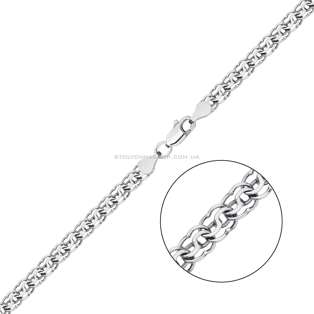 Ланцюжок срібний  плетінні Струмочок  (арт. 03013431ч)