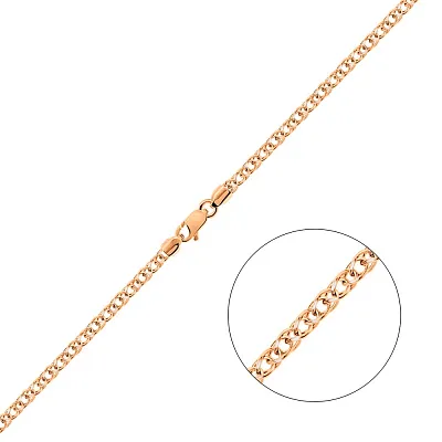 Золотая цепочка плетения Колосок с родированием  (арт. ц3012905р)