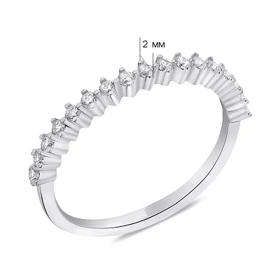 Серебряное кольцо с фианитами (арт. 7501/6080)