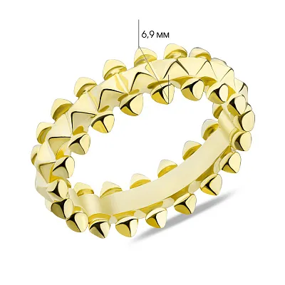 Серебряное кольцо с желтым родированием (арт. 7501/6089ж)