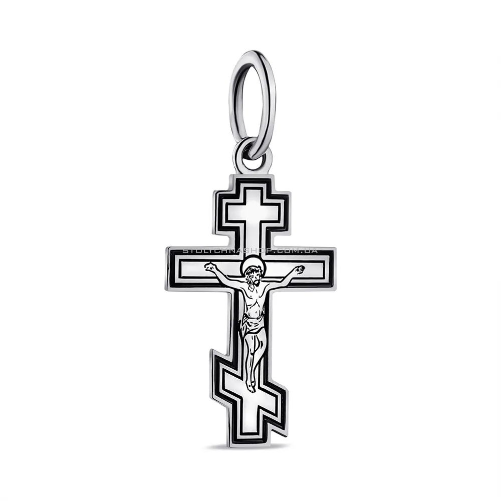 Православный крестик из серебра (арт. 7904/А179пю) - цена