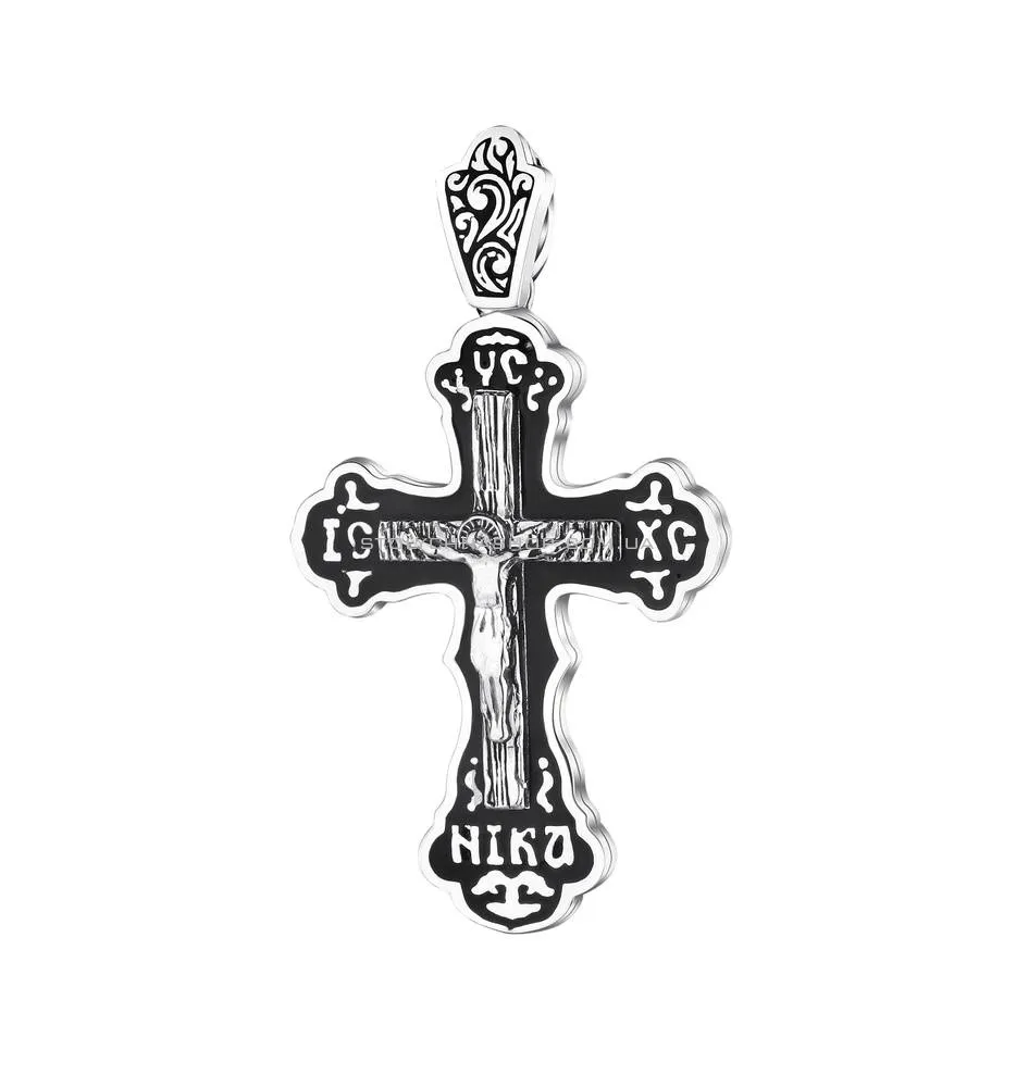Хрестик срібний з розп'яттям (арт. 7904/0107)