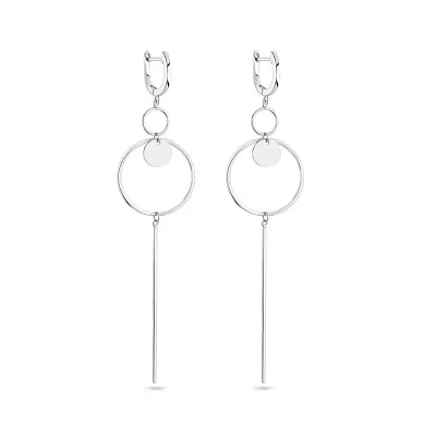 Сережки зі срібла Trendy Style без каміння  (арт. 7502/4695)