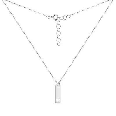 Золотое колье Celebrity Chain в белом цвете металла (арт. 352168б)