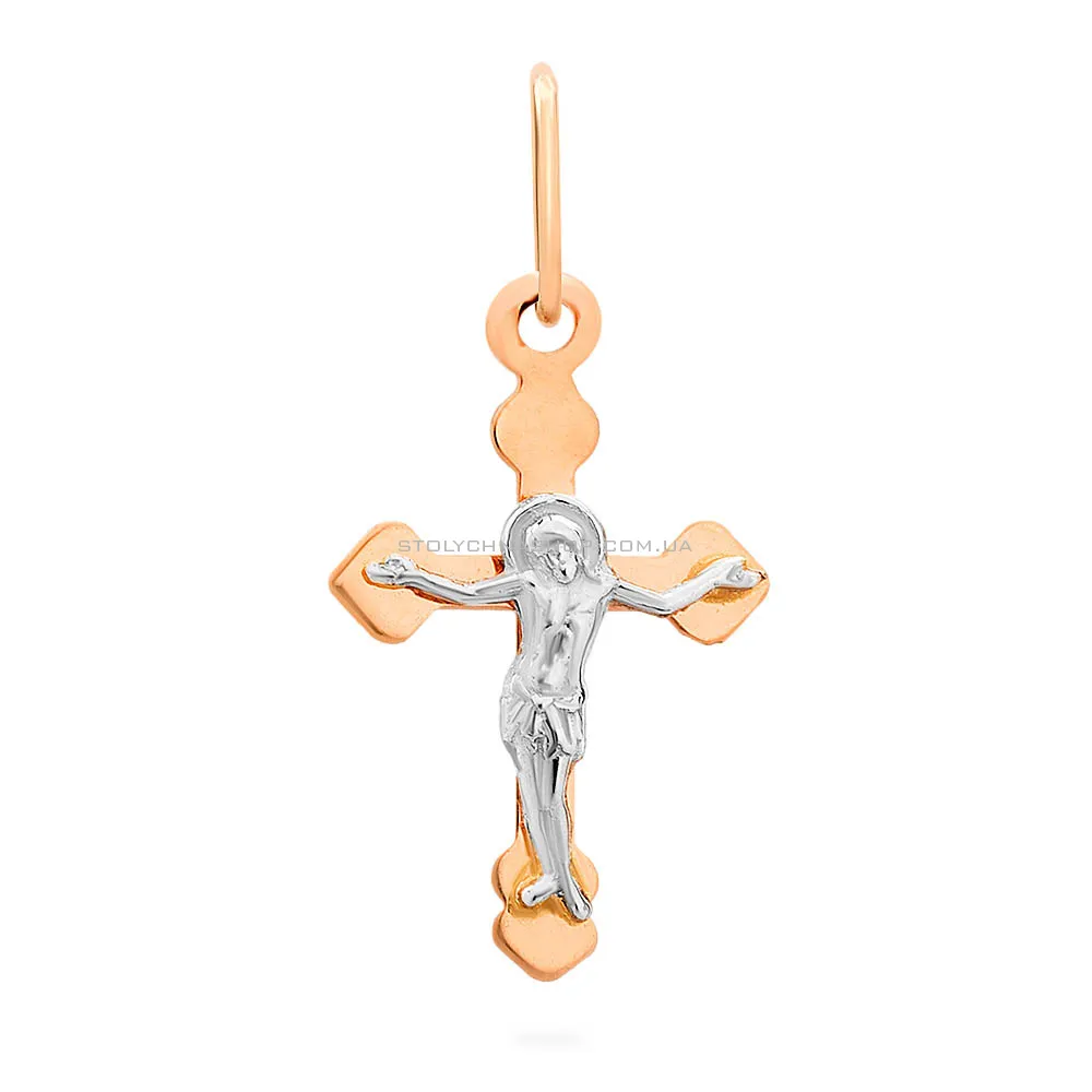 Золотой крестик с распятием (арт. 518400)