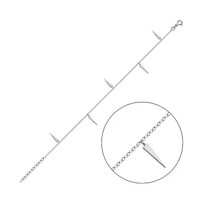 Золотий браслет з трикутними підвісками (арт. 324709б)