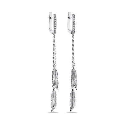Срібні сережки з підвісками (арт. 7502/2108)
