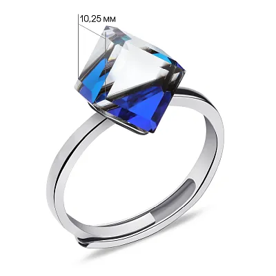 Серебряное кольцо &quot;Хамелеон&quot; с синим альпинитом (арт. 7501/5340ас)