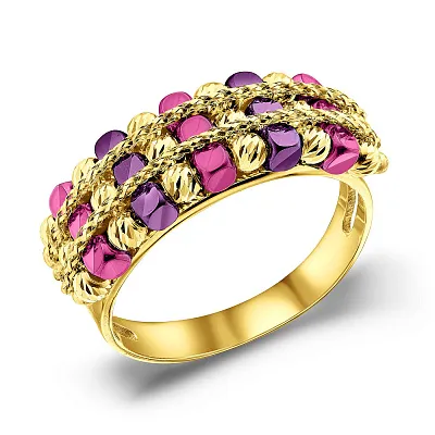Золотое кольцо Francelli (арт. 156219жфмлн)