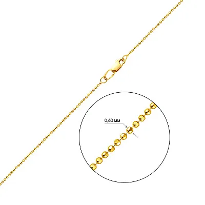 Золотий ланцюжок плетіння Гольф (арт. 300701ж)