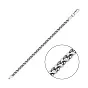 Срібний браслет плетіння Струмок (арт. 03115211ч)