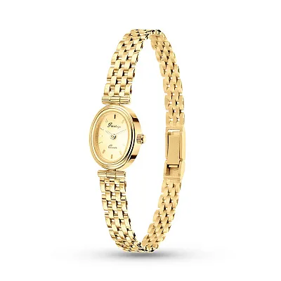 Женские кварцевые часы из золота (арт. 260126ж)