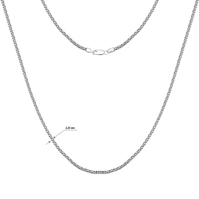 Серебряное колье-цепочка плетения Попкорн (арт. 7507/840)