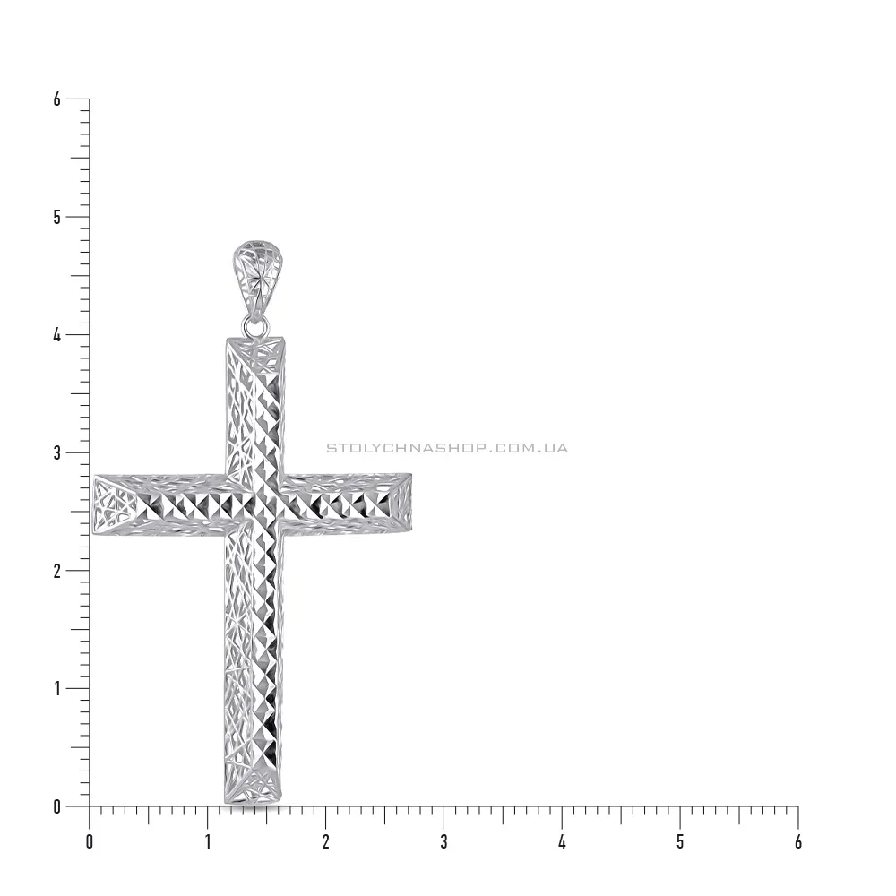 Серебряная подвеска-крестик (арт. 7503/2401)