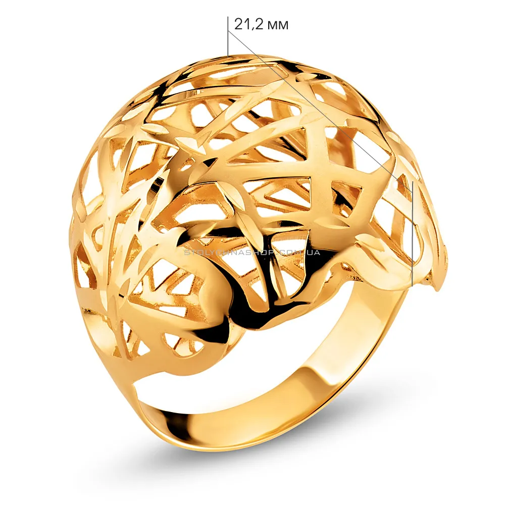 Золотое кольцо Francelli без камней (арт. 153961ж)