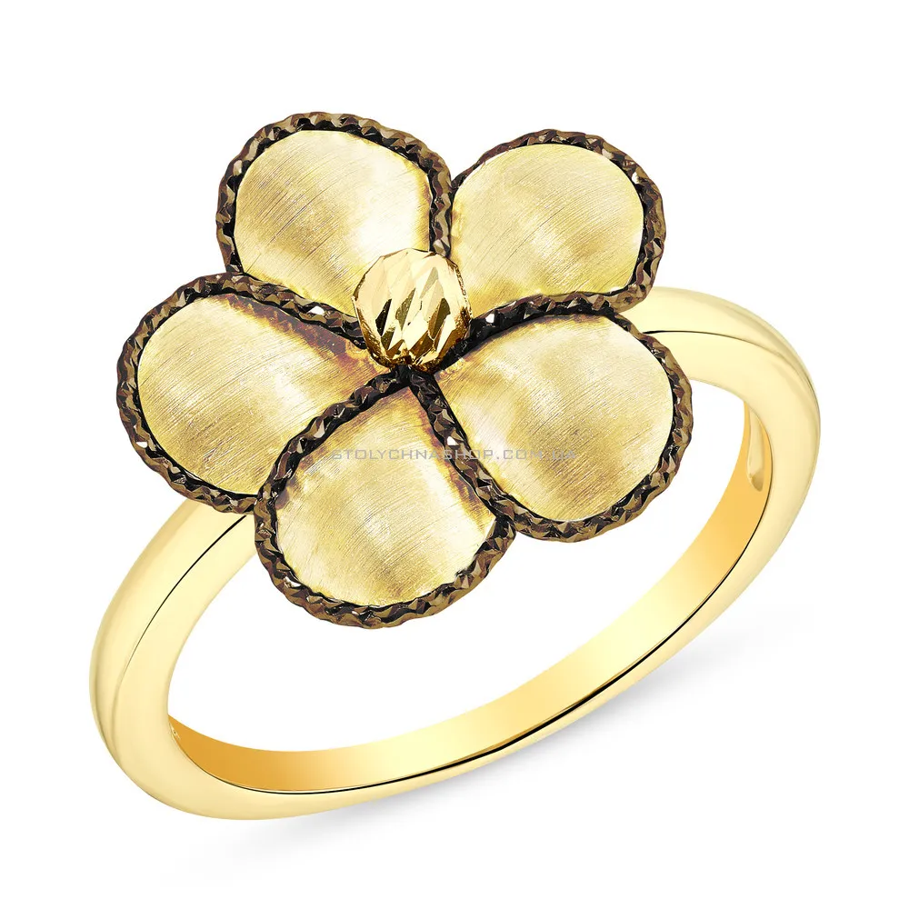 Золотое кольцо Francelli «Цветок»  (арт. 154856ж)