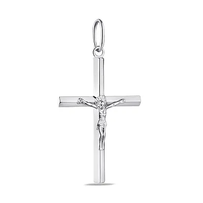 Православный серебряный крестик  (арт. 7504/2-0071.0.2)