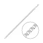 Серебряный браслет плетения Двойной ромб  (арт. 0313102)