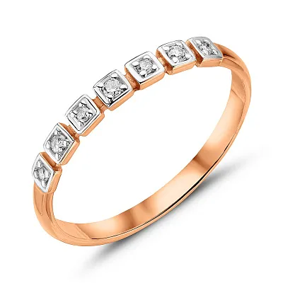 Золотое кольцо с бриллиантами  (арт. 1109897201)