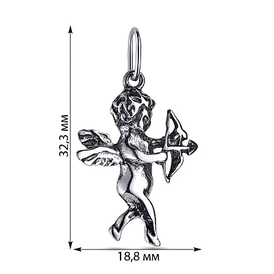 Срібна підвіска «Купідон» (арт. 7903/83249)