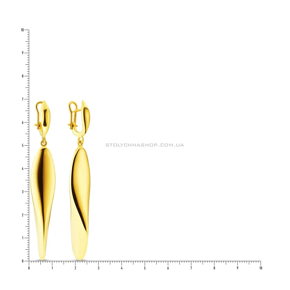 Золотые серьги с подвесками Francelli (арт. 106819ж)