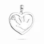 Срібна підвіска «Серце» з фіанітом (арт. 7503/2670)