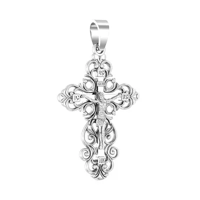 Православный серебряный крестик  (арт. Х501026)