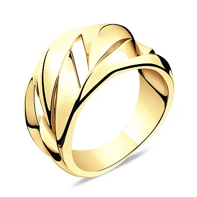 Серебряное кольцо с желтым родированием (арт. 7501/6476ж)