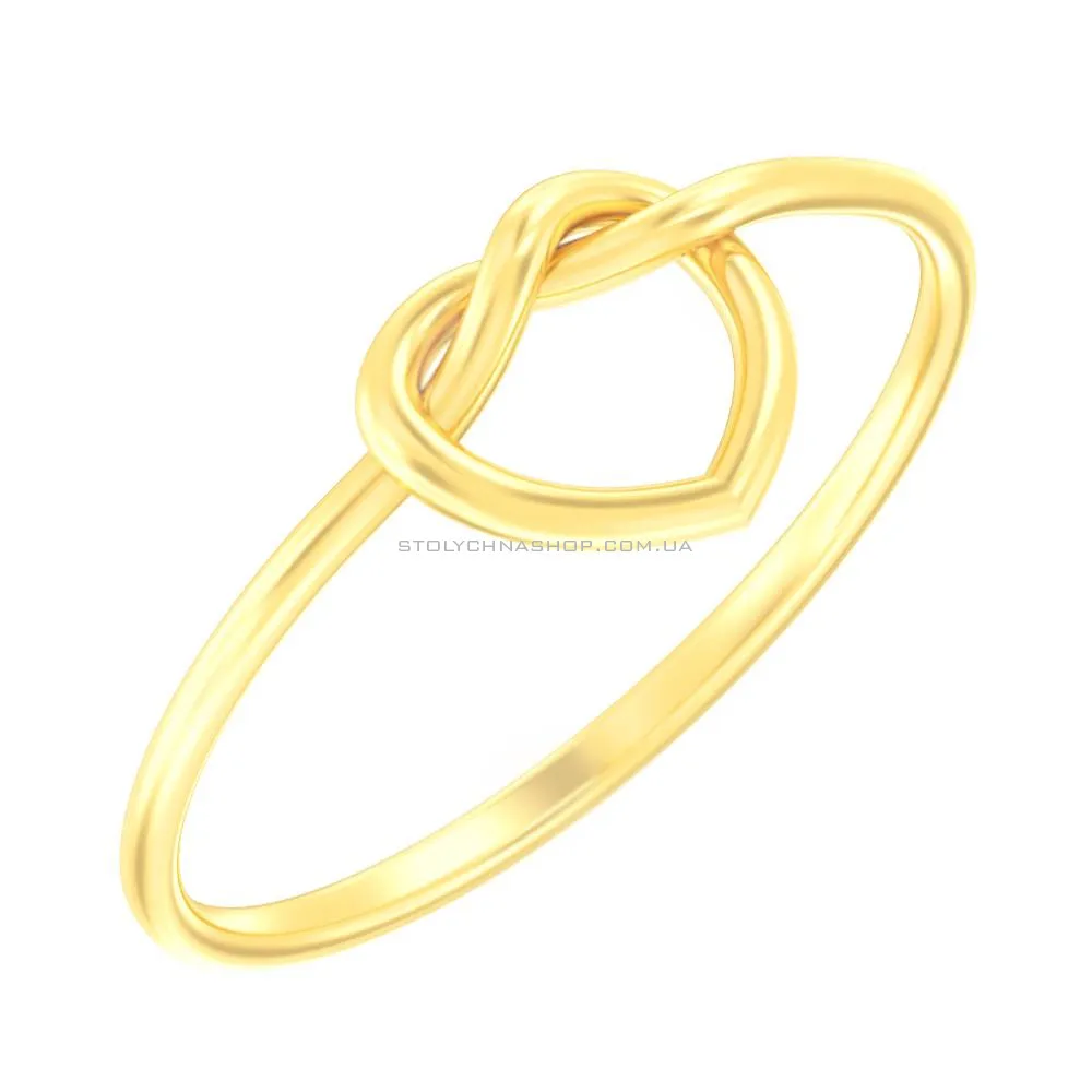 Золотое кольцо Сердце  (арт. 140844ж)