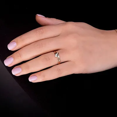 Золотое кольцо с бриллиантами (арт. К011399010)