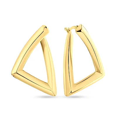 Золоті сережки Francelli в формі геометричної фігури  (арт. е108926ж)