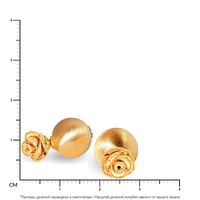 Золотые серьги пусеты Francelli (арт. 105319ж)