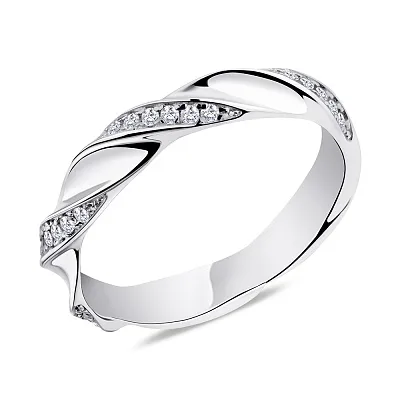 Серебряное кольцо с фианитами  (арт. 7501/5631)
