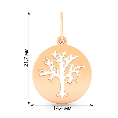 Золотий кулон Дерево життя (арт. 440950)
