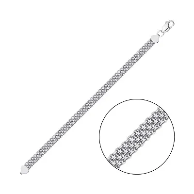 Широкий срібний браслет плетіння Фантазійне (арт. 7509/4-0342.60.2)