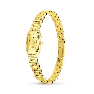 Женские кварцевые часы из желтого золота (арт. 260208ж)
