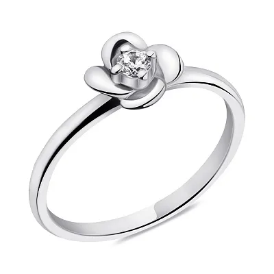 Серебряное кольцо Цветок (арт. 7501/3949)