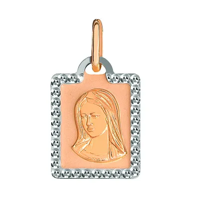 Золотая ладанка иконка "Дева Мария"  (арт. 422251)