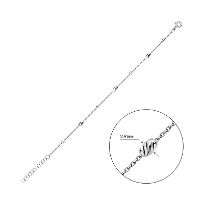 Браслет з білого золота (арт. 326914б)