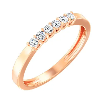 Золотое кольцо с бриллиантами (арт. К011077015)