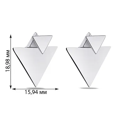 Сережки зі срібла (арт. 7518/902-00926)